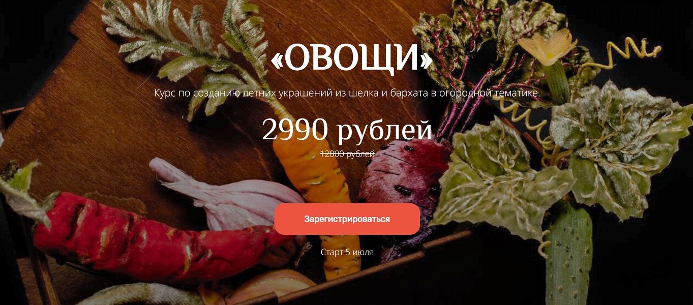 [Украшения] Овощи из шелка и бархата [Анастасия Демидова]
