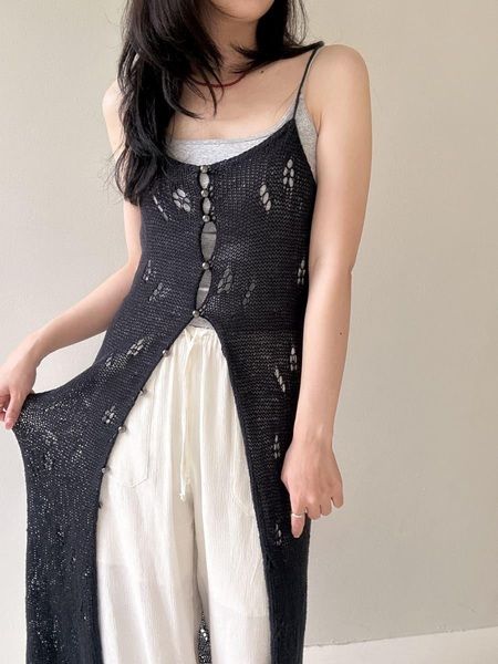 [Вязание] Вязаное спицами летнее ажурное платье-сарафан Arachne Dress [Вяжи.ру] [Hyeonji Jin]