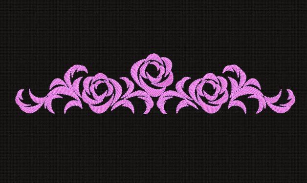 [Машинная вышивка] Розы Дизайны вышивки [EmbroideryDesigStore]