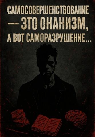 Самосовершенствование – это онанизм, а вот саморазрушение [Адрей Сокол]