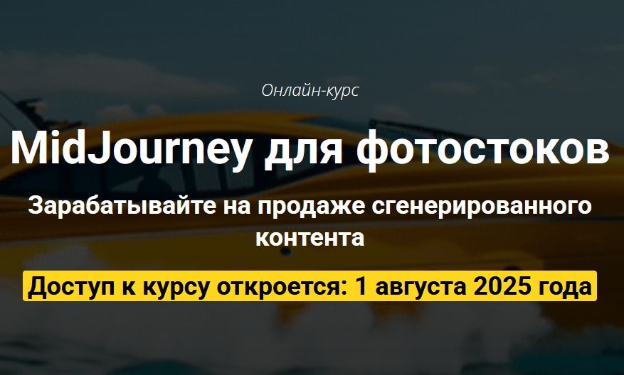 [Вадим Закиров] MidJourney для фотостоков. Пакет Самостоятельный (2025)