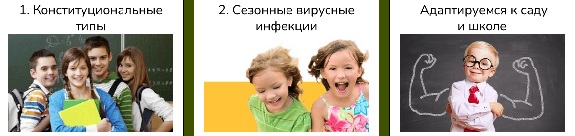 Конституциональные типы + Сезонные вирусные инфекции + Адаптация к саду и школе [Ольга Данилюк]