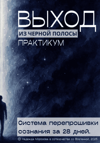 Выход из черной полосы. Практикум. Система перепрошивки сознания за 28 дней [Надежда Морозова]