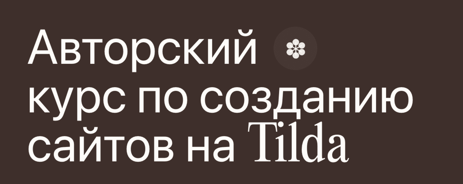 Авторский курс по созданию сайтов на Tilda [Тариф Пройду сам] [An.agency] [Анастасия Ерышева]