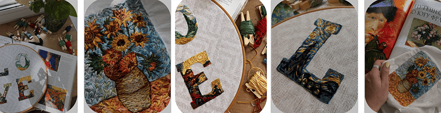 [Анна Стукалова] Вышивка по маслу. Гладь в стиле Ван Гога (2025)