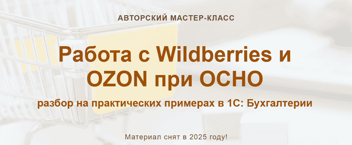 Работа с Wildberries и OZON при ОСНО (2025) [Видео без обратной связи] [учетбеззабот] [Алина Календжан]