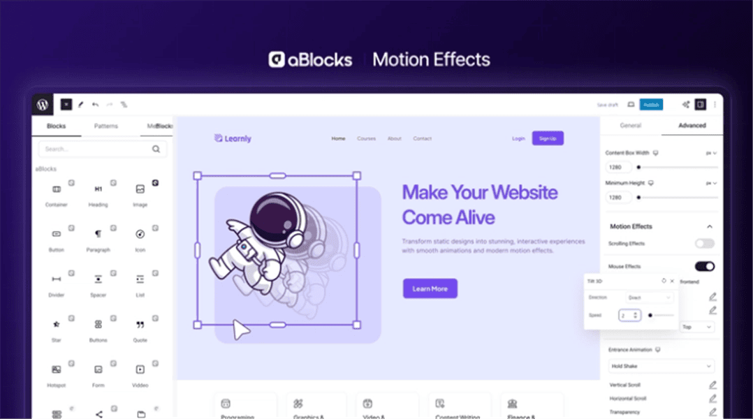 [WP] aBlocks — визуальный конструктор для Gutenberg [appsumo.com]