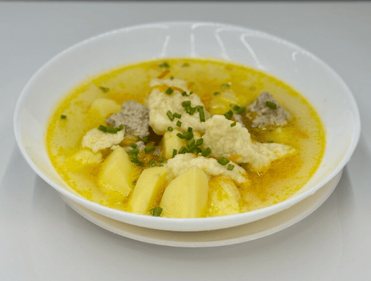 Суп с галушками и фрикадельками [Мария Манахова]