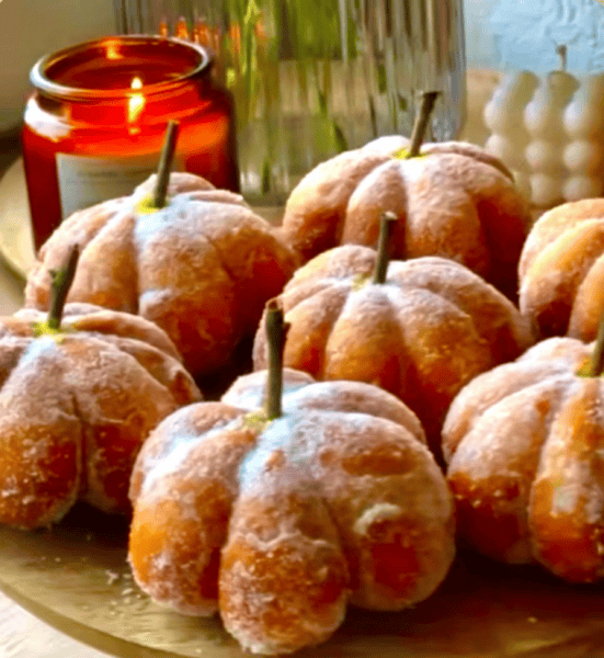Пончики в виде тыквы с начинками [Xleb.tartin]