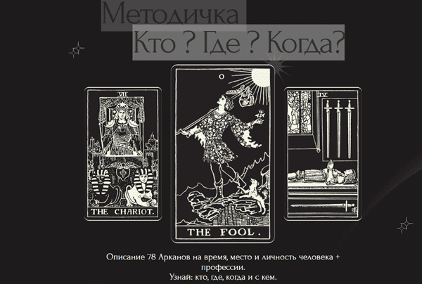 Методичка "Кто ? Где ? Когда?" [Анастасия Кретова]