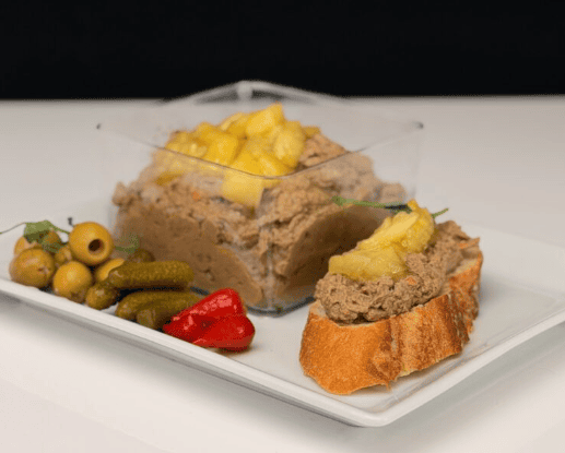 Паштет из печени с яблочным джемом [Мария Манахова]