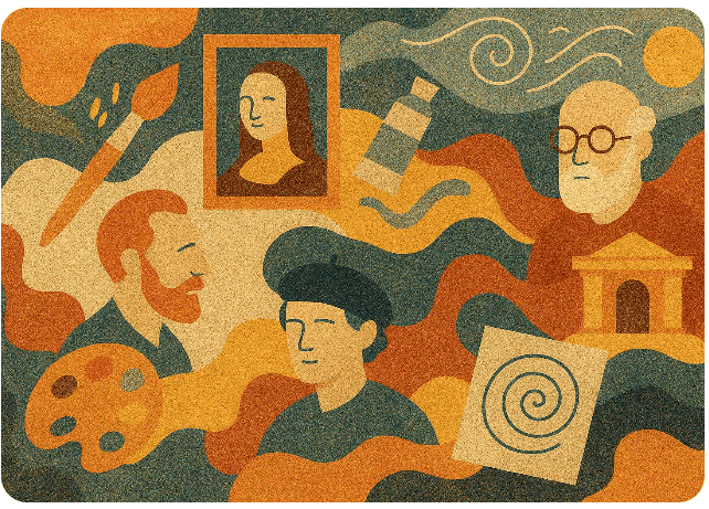 Рисуем с великими художниками [Международная школа арт-терапии] [Ольга Орната, Владимир Никитин] [Тариф Профессионал]