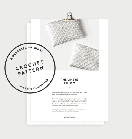 [Вязание] Подушка Линийе [Debrosse]