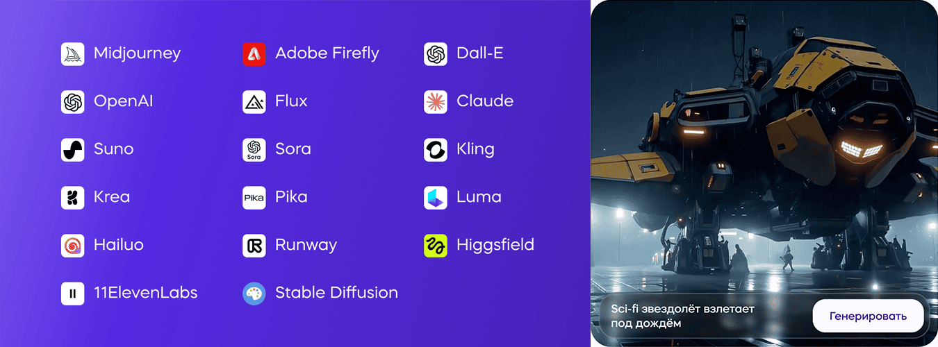 Нейросети для дизайна и видео (2025) [VideoSmile] [Михаил Бычков]