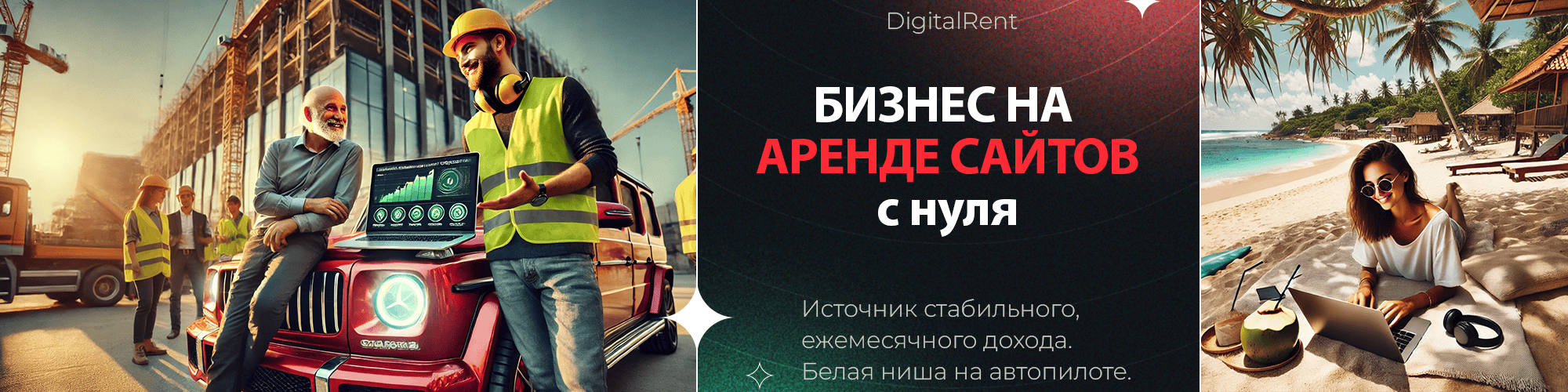 DigitalRent - Бизнес на аренде сайтов с нуля. Источник ежемесячного дохода. Белая ниша на автопилоте
