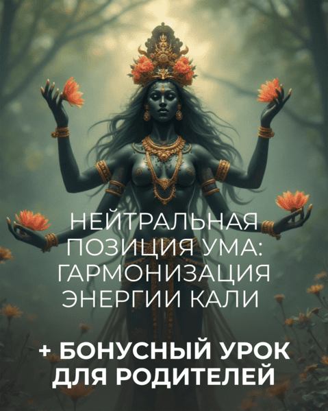 Нейтральная позиция Ума: гармонизация энергии Кали|Мини-курс с бонусным уроком для родителей| [Катя Баллеста]