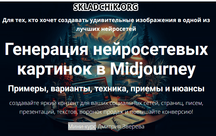 Генерация нейросетевых картинок в Midjourney [Тариф Про нейросеть Midjourney] [Дмитрий Зверев]