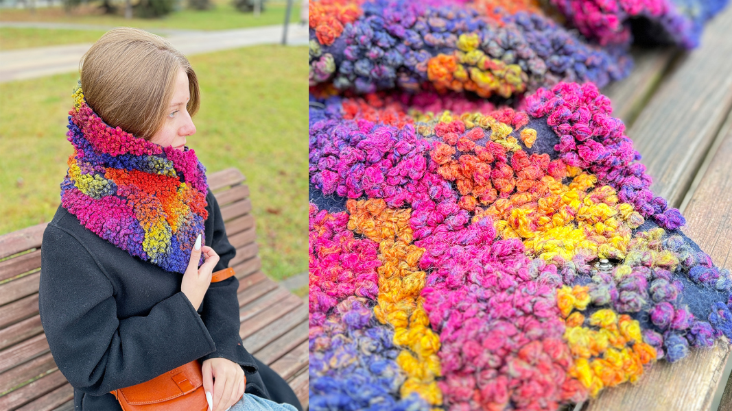 [Валяние] Шарф-воротник Голландия [Татьяна Сухопарова]