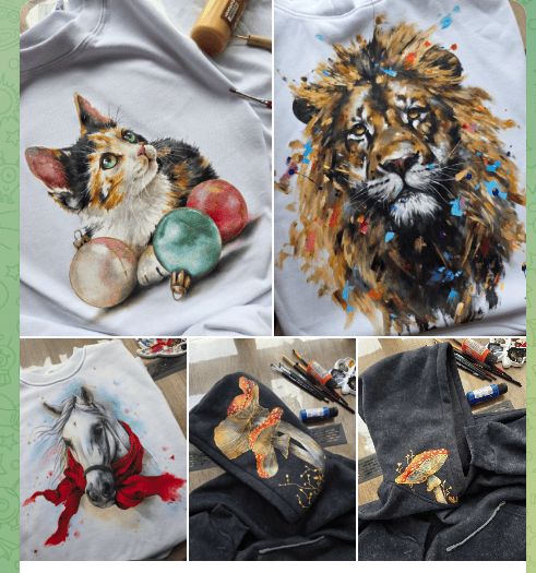 [Даша Лисенкова] Акварельная лошадь, мухоморы, котенок, лев (2025)