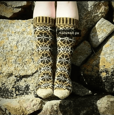 [Вязание] Жаккардовые носки с цветами Stoorbra Socks вязаные спицами [Вяжи.ру] [Paula Pereira]