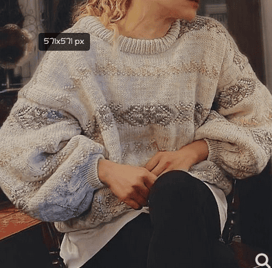 [Вяжи.ру] [Anne Ventzel] Вязаный спицами сверху теплый свитер-оверсайз Jilli Jumper (2025)