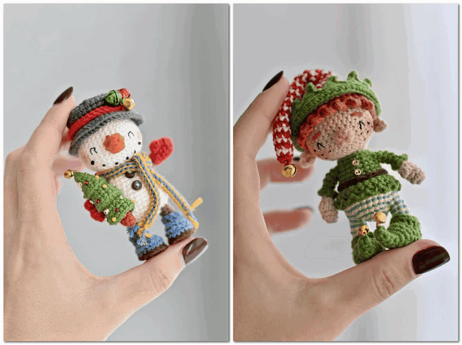 [Вязаные игрушки] Сет новогодних игрушек 2 [funny hook] [Светлана Максименко]