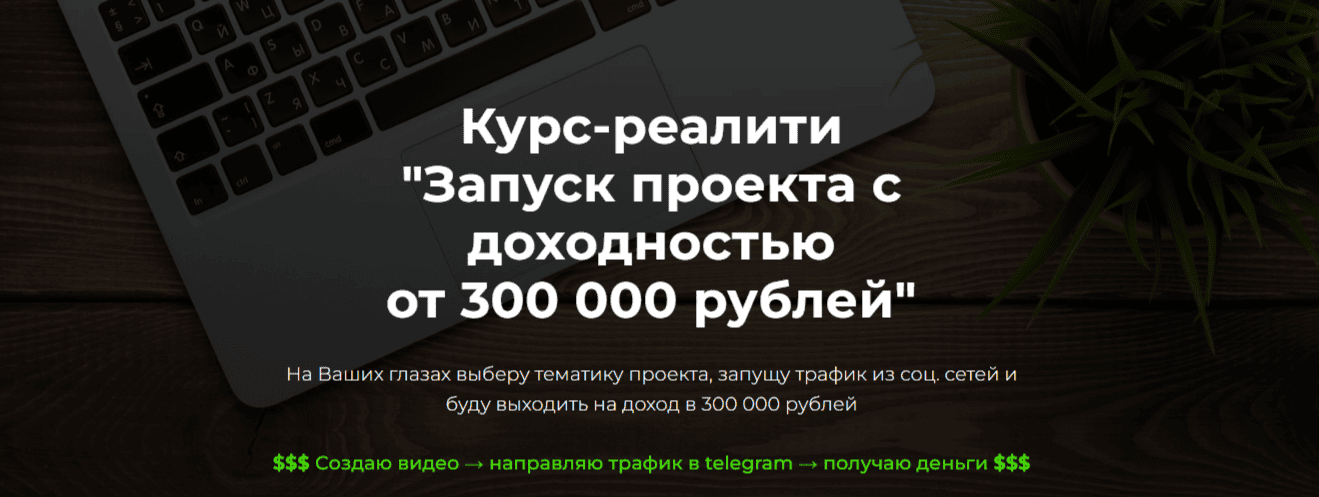 Курс-реалити Запуск проекта с доходностью от 300.000 [Александр Пуминов]