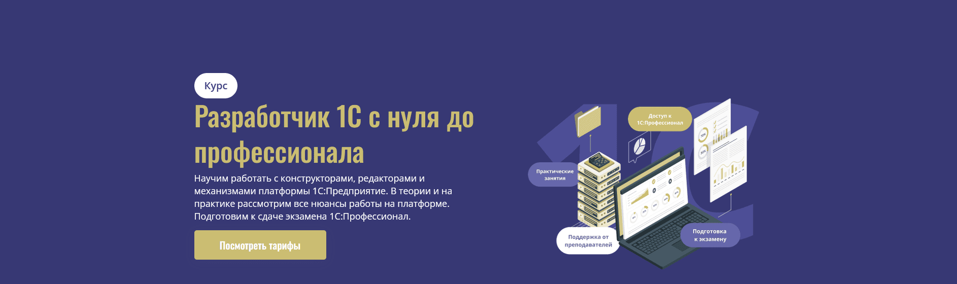 Курс Разработчик 1С с нуля до профессионала [Тариф Свободный] [CORS Academy] [Сергей Ваганов, Станислав Митичкин]