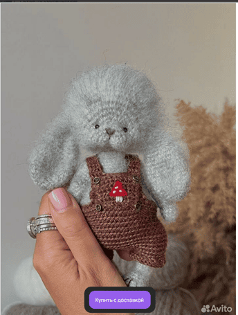 [Вязание] Инструкция для вязания «Маленького зайчика» [Авито]