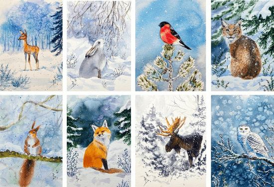 Курс «Зимние зверята» [Кира Бондарева]