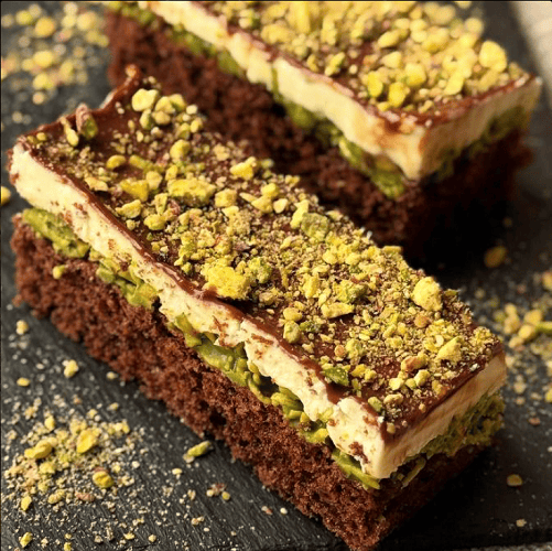 Пирожное Дубайский шоколад - десерт с фисташкойй и нутеллой [konfect] [Ксения Нохрина]