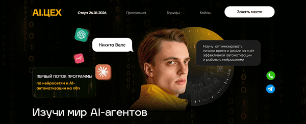Изучи мир AI-агентов [Тариф Pro] [Никита Велс]
