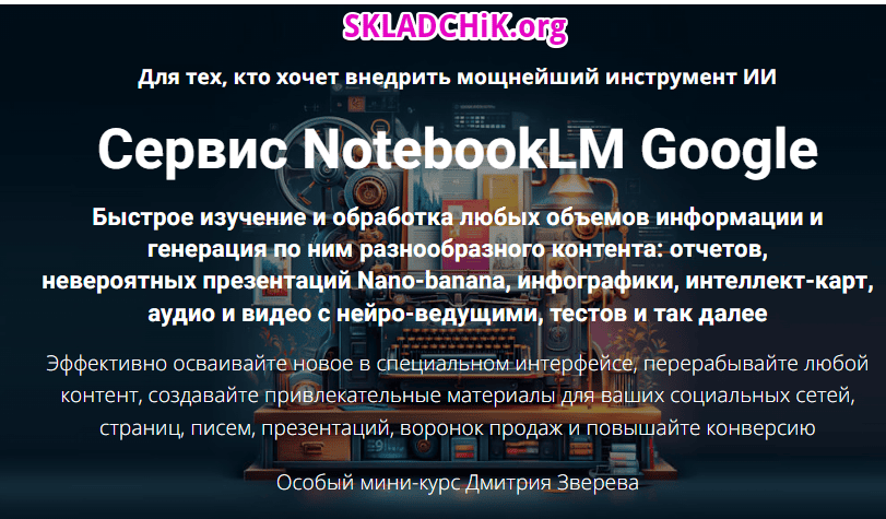 Сервис NotebookLM Google [Дмитрий Зверев]