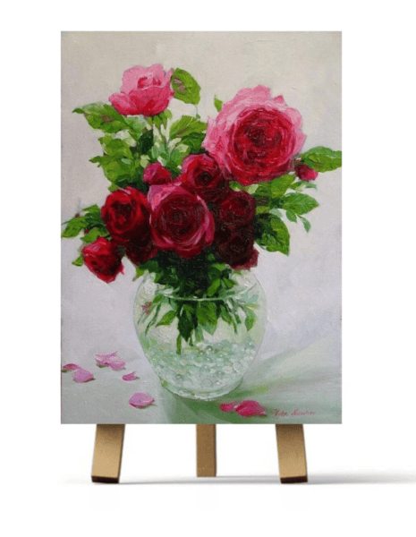 Розы в вазе [Рисуем дома] [Ирина Шпакова]