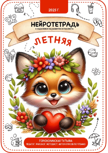 Пособие "Летняя нейротетрадь" [Татьяна Горохолинская]