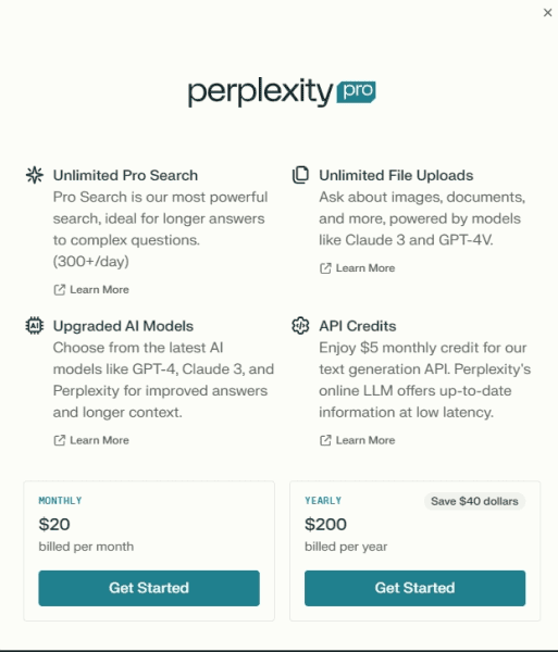 Perplexity: GPT 4, Claude, Mistral, ИИ-поисковик в одном флаконе [№15 на 1 месяц] [perplexity.ai]