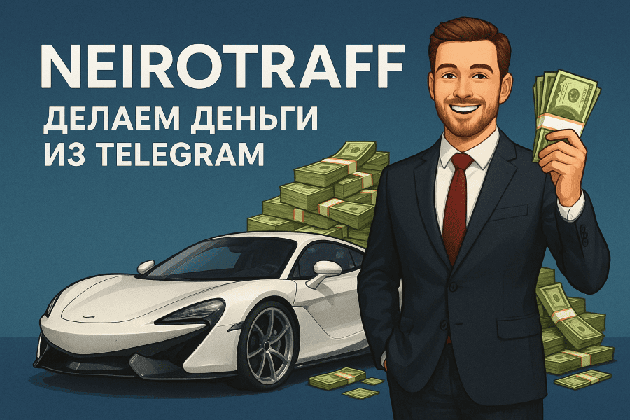 Neirotraf - делаем деньги из Telegram. Уникальный курс - простая, быстрая методика + автоматиатиция в комплекте.
