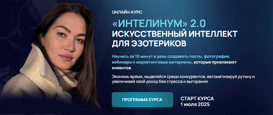Интелинум 2.0 Искусственный Интеллект для эзотериков [Тариф Умный старт] [Белое Солнце] [Милена Егорова]