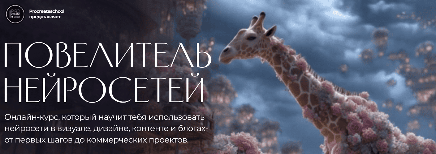 Повелитель нейросетей [Тариф Нейроизайнер Profy] [Procreateschool]