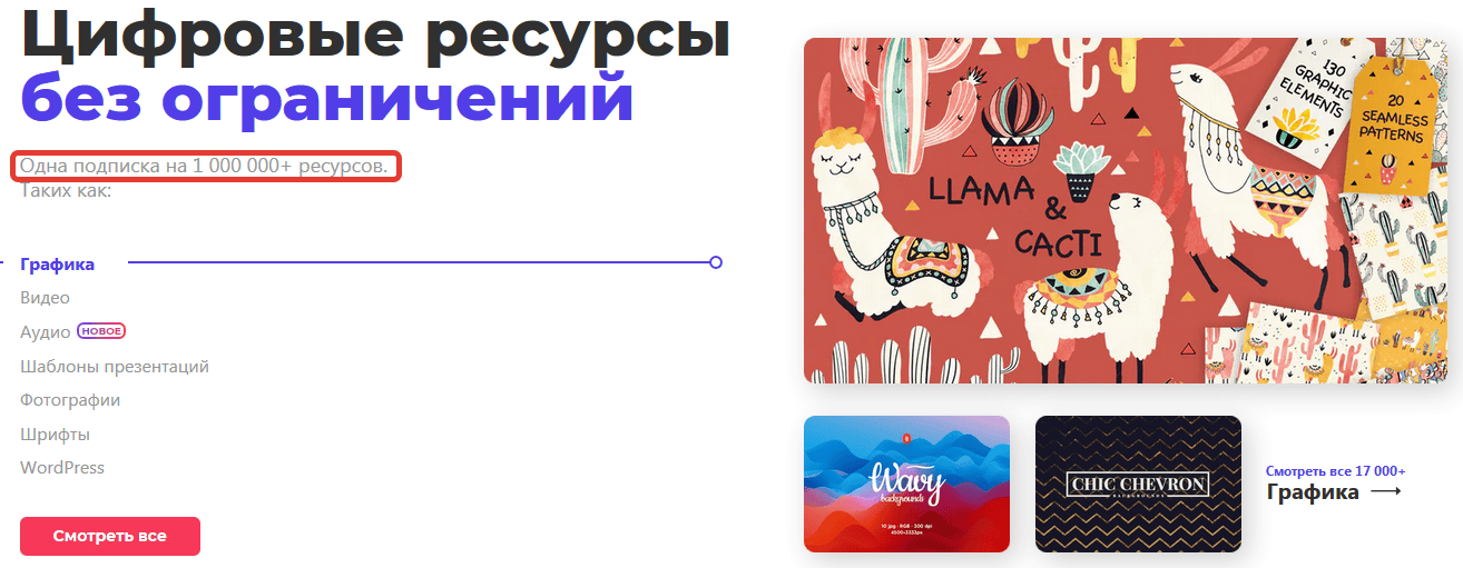 Подписка на Envato elements. Безлимитные ресурсы для фриланса, веб-разработки, онлайн бизнеса [elements.envato.com] [№33, на 1 месяца]