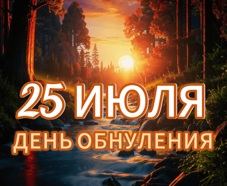 25 июля - День вне времени. Обнуляем негатив и выбираем новый счастливый сценарий жизни