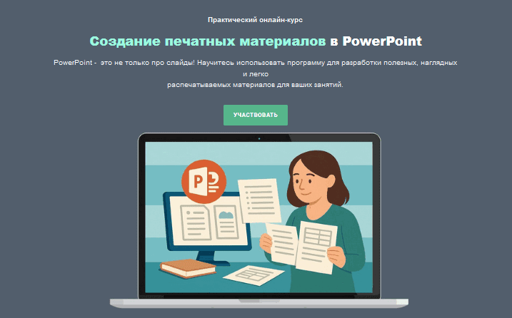 Создание печатных материалов в PowerPoint [Тариф Я сам] [Марина Пчелинцева]
