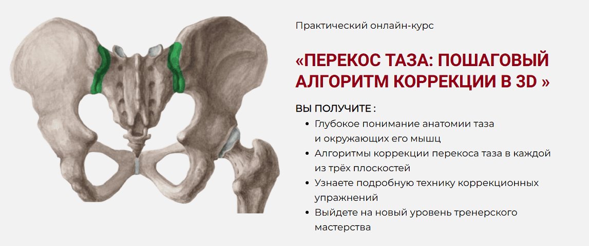 Перекос таза: Пошаговый алгоритм коррекции в 3D [Дмитрий Семёнов]
