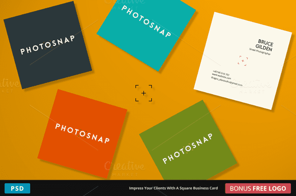 PhotoSnap Business Card - Square (квадратные визитки)