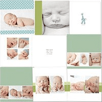 [PSD] Шаблон фотокниги для мальчика