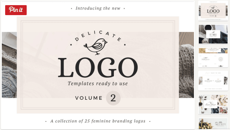 25 Delicate Feminine Logos - Vol 2 (2017)