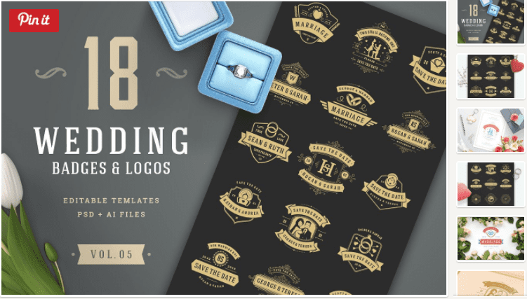 18 Wedding Logos and Badges vol 05 (2018)