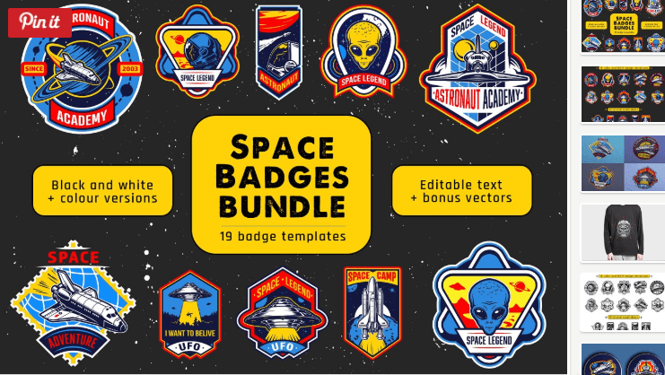 Space badge bundle (2018)