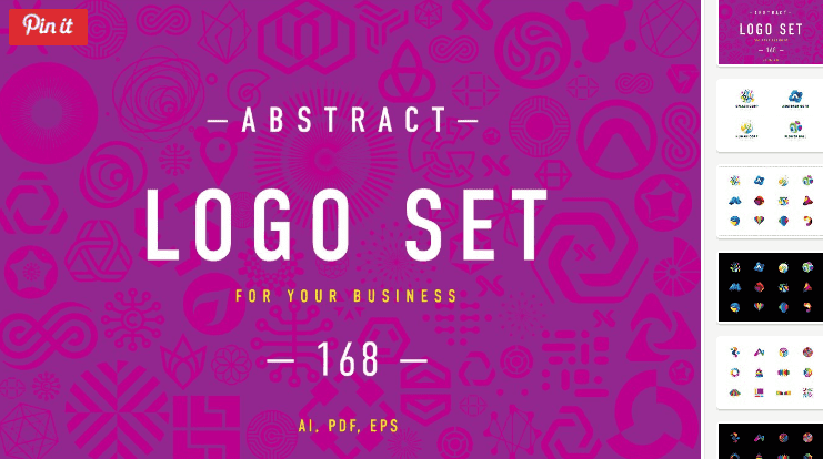 Abstract Logo set 5. (2018)