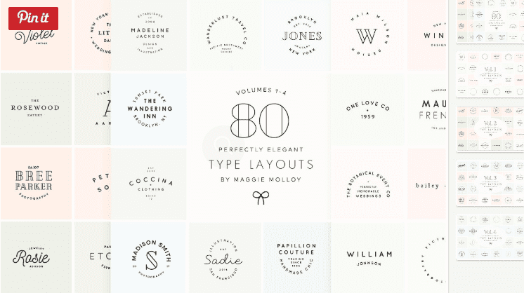 80 Type Layouts Text Based Logos (2018)